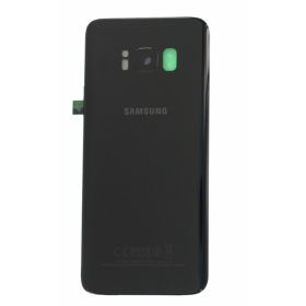 Samsung G950F Galaxy S8 bakside svart (Midnight black) (brukt grade C, original)