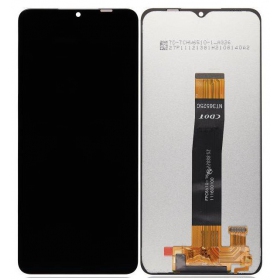 Ekranas Samsung A047 A04S 2022 su lietimui jautriu stikliuku svart original (service pack)