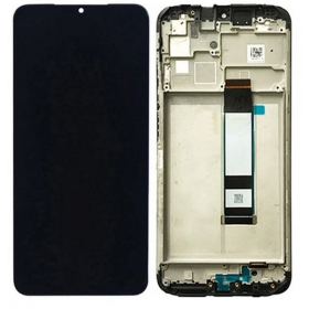 Xiaomi Redmi 9T / Redmi Note 9 4G 2021 /  Poco M3 skjerm (svart) (med ramme) (service pack) (original)