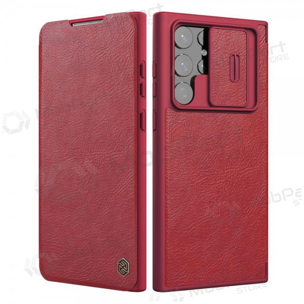 Deksel / etui Nillkin Qin Pro Leather Samsung S916 S23 Plus 5G rød