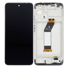 Xiaomi Redmi 10 2021 skjerm (svart) (med ramme) (Premium)