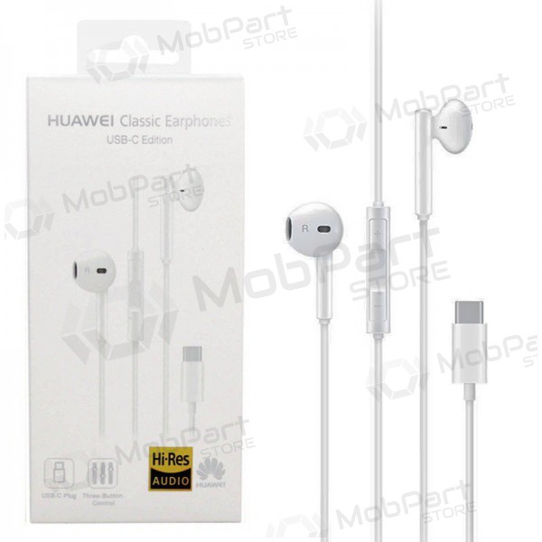 Hodetelefoner / ørepropper Huawei CM33 Type-C (hvitt)