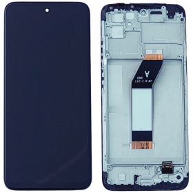 Xiaomi Redmi 10 2022 skjerm (svart) (med ramme) (original)