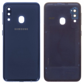 Samsung A202 Galaxy A20e 2019 bakside (blå) (brukt grade C, original)