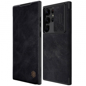 Deksel / etui Nillkin Qin Pro Leather Samsung S916 S23 Plus 5G svart