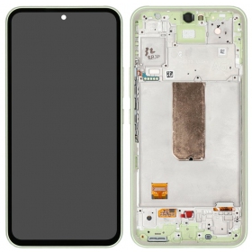 Ekranas Samsung A546 A54 5G 2023 su lietimui jautriu stikliuku og rėmeliu Lime original (service pack)