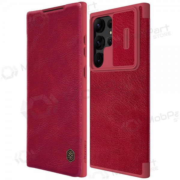 Deksel / etui Nillkin Qin Pro Leather Samsung S906 S22 Plus 5G rød