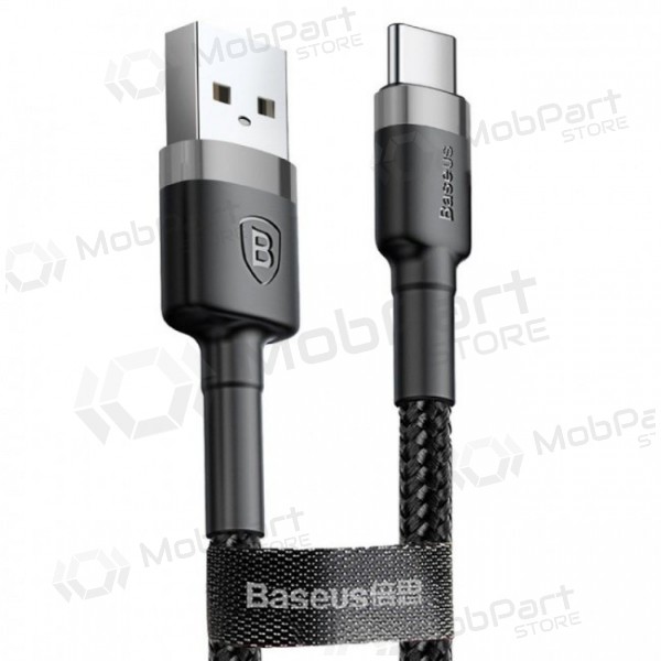 USB kabel Baseus Cafule microUSB 1.0m 2.4A (grå-svart) CAMKLF-BG1