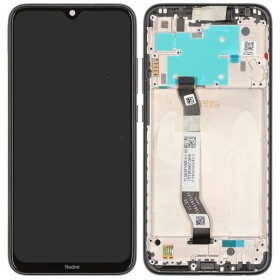 Xiaomi Redmi Note 8 / Note 8 2021 skjerm (svart) (med ramme) (Premium)