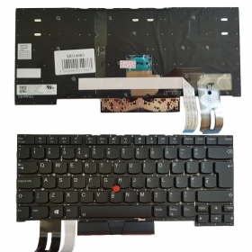 Lenovo ThinkPad T490s, T495s tastatur (UK) (med belysning)