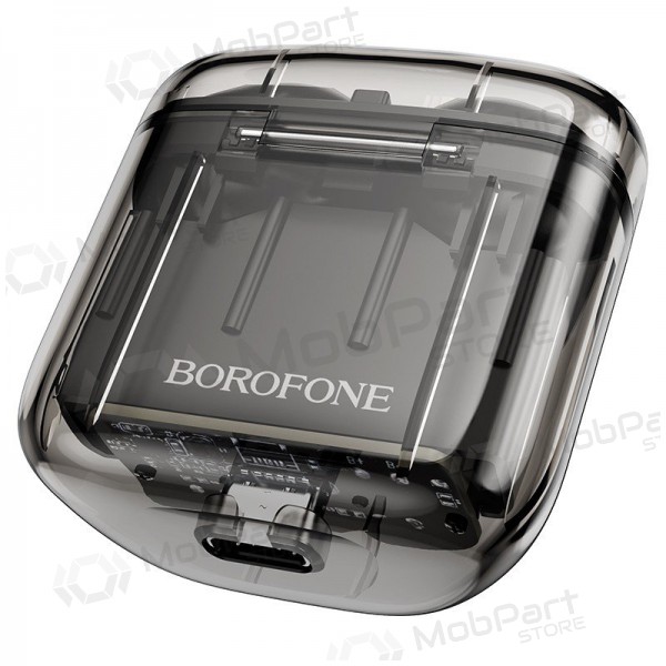 Trådløs hodetelefoner / headset Borofone BW23 Crystal Bean Transparent Edition TWS (svart)