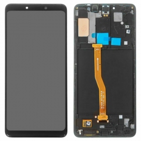 Samsung A920F Galaxy A9 (2018) skjerm (svart) (med ramme) (service pack) (original)