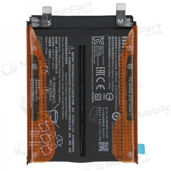 Xiaomi 11T Pro 5G batteri, akumuliatorius (BM58) (original)