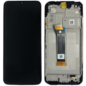Xiaomi Poco M4 5G / Poco M5 4G / Redmi 10 5G / Redmi Note 11E 5G skjerm (svart) (med ramme) (Premium)