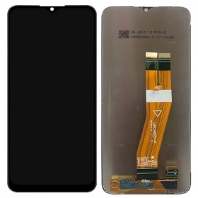 Ekranas Samsung A025G A02s 2020 su lietimui jautriu stikliuku svart original (service pack)