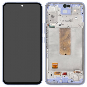 Ekranas Samsung A546 A54 5G 2023 su lietimui jautriu stikliuku og rėmeliu Violet original (service pack)