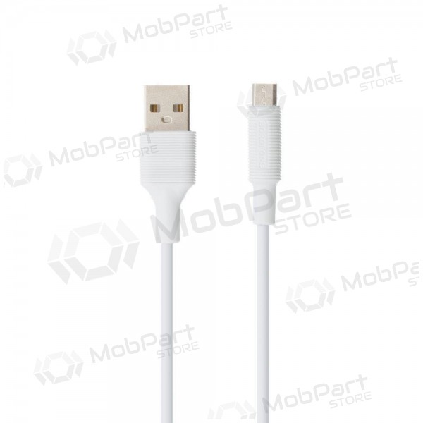 USB kabel Borofone BX1 microUSB 1.0m (hvit)