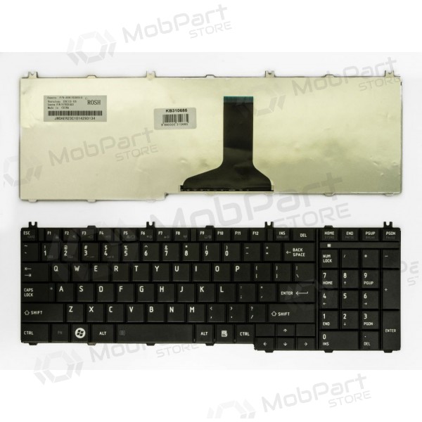 Toshiba Satellite C650, L650, L670 tastatur (US)