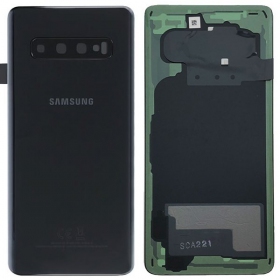Samsung G973 Galaxy S10 bakside svart (Prism Black) (brukt grade B, original)