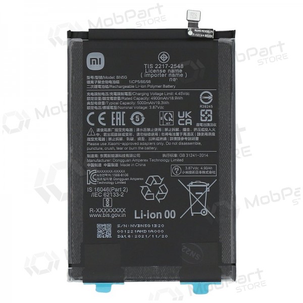 Xiaomi Redmi 10A / Redmi 10C batteri, akumuliatorius (BN5G) (original)