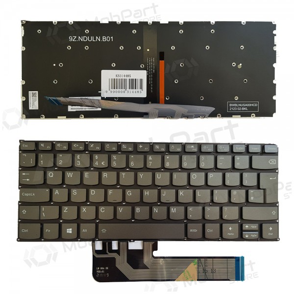 Lenovo Yoga 730-13IKB, 730-15IKB, UK, su pašvietimu tastatur