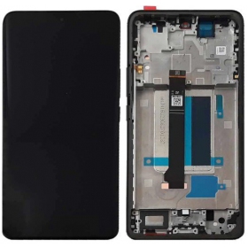 Xiaomi Redmi Note 13 Pro+ 5G skjerm (svart) (med ramme) (Premium)
