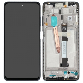 Xiaomi Poco X3 Pro / X3 / X3 NFC skjerm (svart) (med ramme) (Premium)