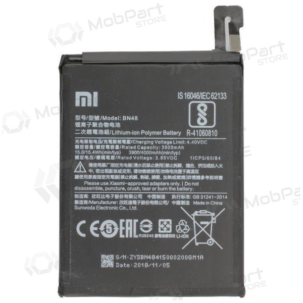 Xiaomi Redmi Note 6 Pro / Redmi Note 5 Pro batteri, akumuliatorius (BN48) (original)