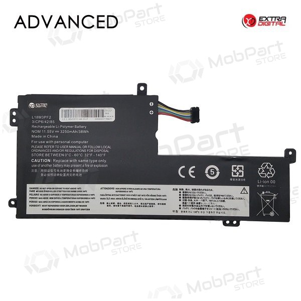 LENOVO L18M3PF2, 3250mAh bærbar batteri, Advanced