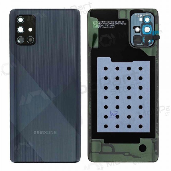 Samsung A715 Galaxy A71 2020 bakside svart (Prism Crush Black) (brukt grade C, original)