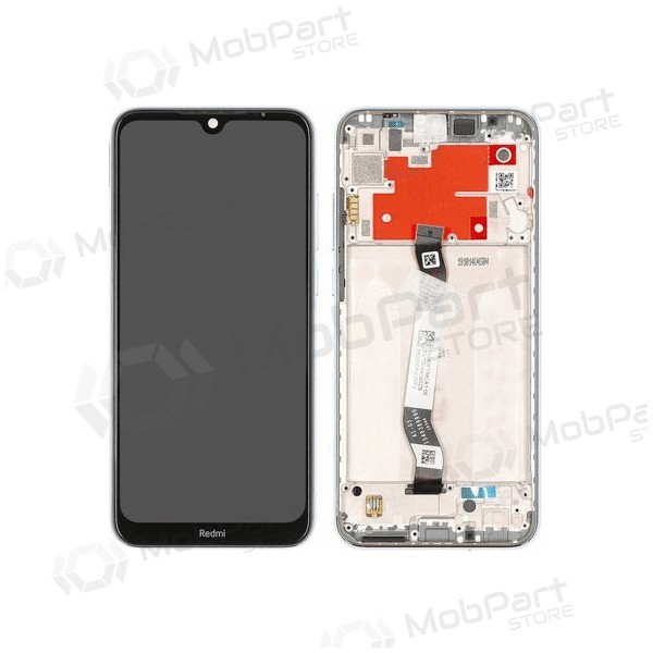 Xiaomi Redmi Note 8T skjerm (hvit) (med ramme) (original)