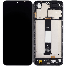 Xiaomi Redmi A1 / A1+ skjerm (svart) (med ramme) (Premium)