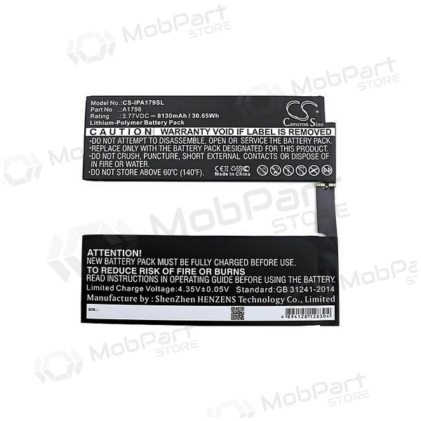 Apple iPad A1701 Pro 10.5 / iPad A1798 Pro 10.5 batteri / akkumulator (8134mAh)