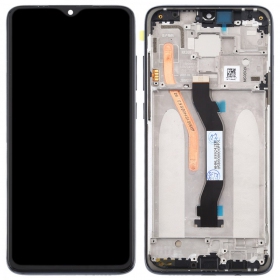 Xiaomi Redmi Note 8 Pro skjerm (svart) (med ramme) (original)