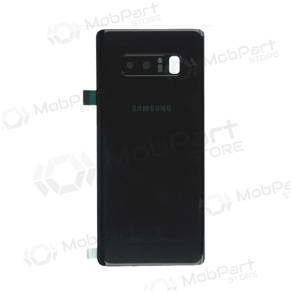 Samsung N950F Galaxy Note 8 bakside svart (Midnight Black) (brukt grade A, original)