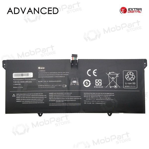 Lenovo L16M4P60, 9300mAh bærbar batteri, Advanced