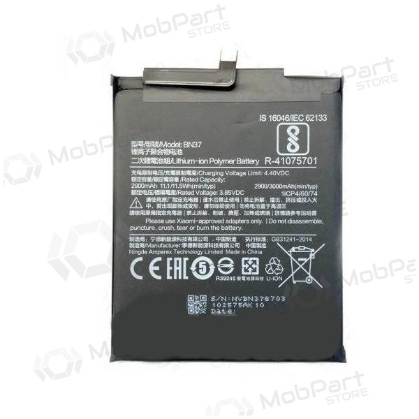 Xiaomi Redmi 6 / 6A (BN37) batteri / akkumulator (3000mAh)