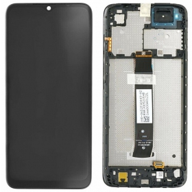 Xiaomi Redmi A2 / A2+ skjerm (svart) (med ramme) (Premium)